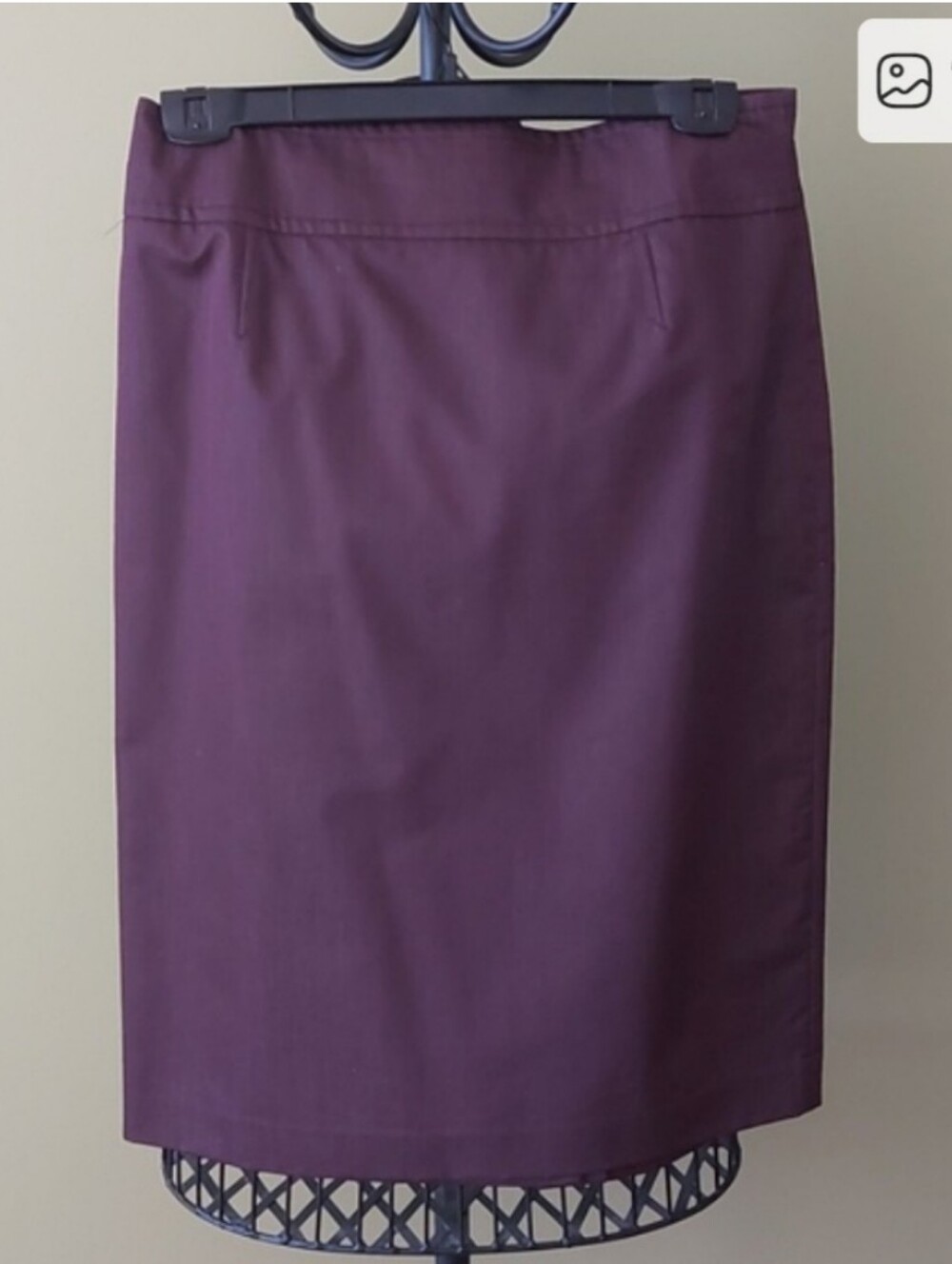 Jones New York Plum Stretch Pencil Skirt